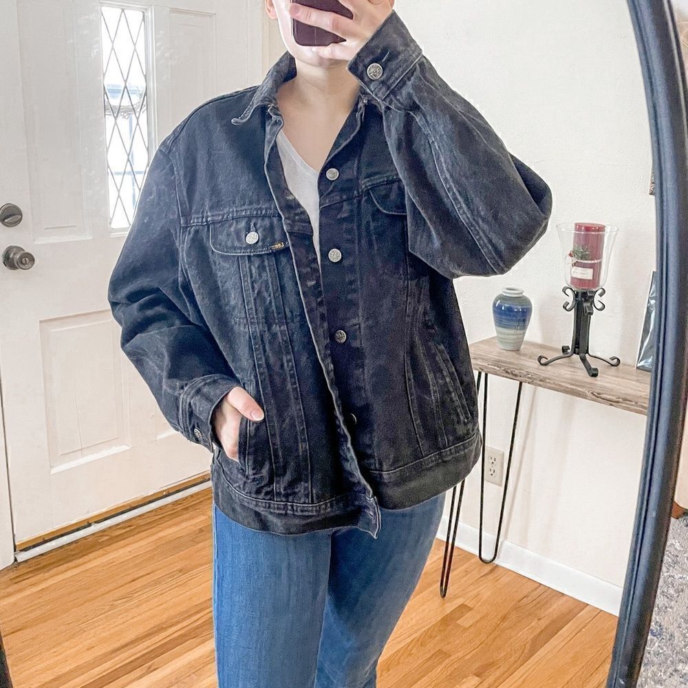 Lee Vintage Hard Rock Cafe Honolulu Denim Jacket Black L - Picture 9 of 9
